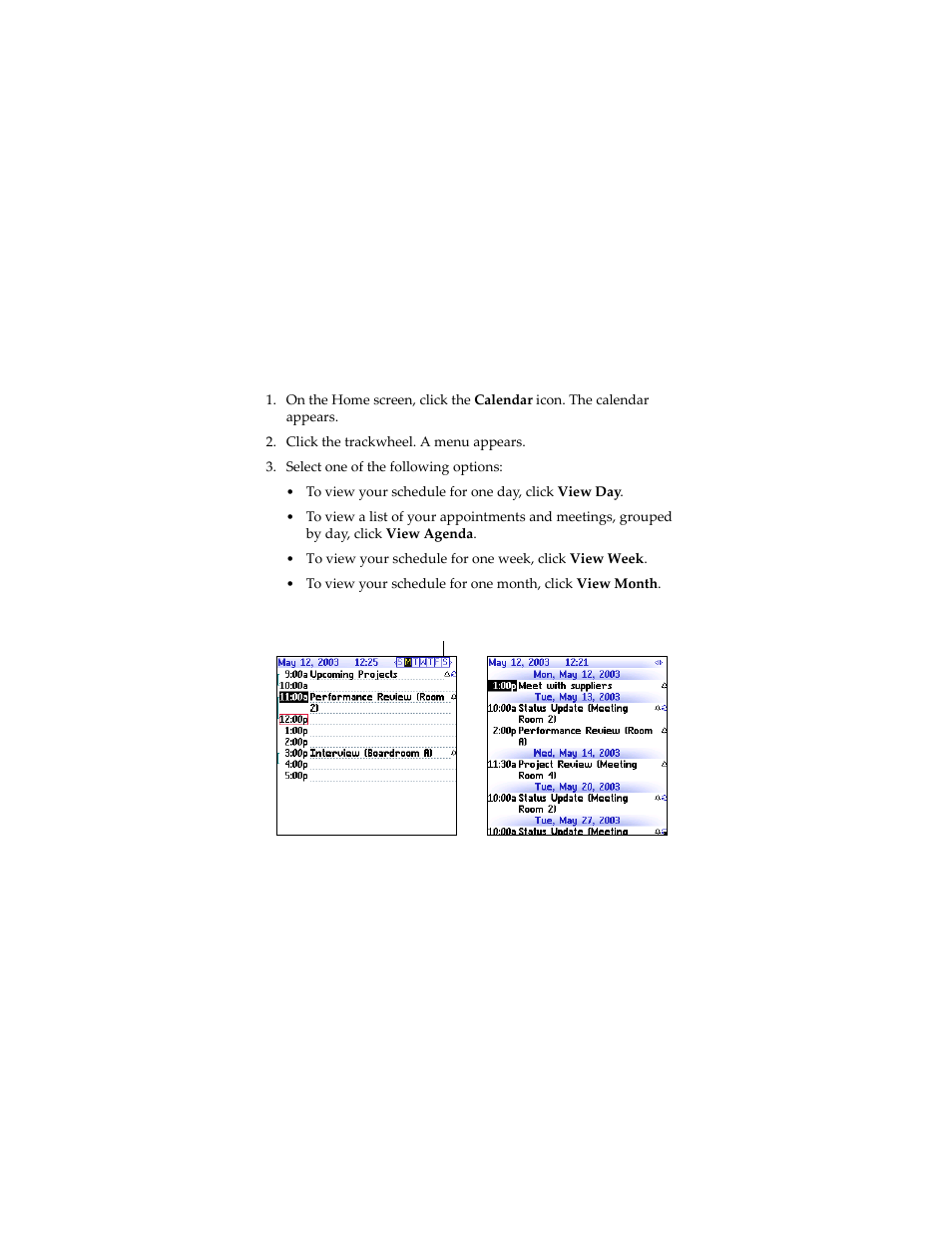 Navigating in the calendar, Change the calendar format | Blackberry 7230 User Manual | Page 86 / 152