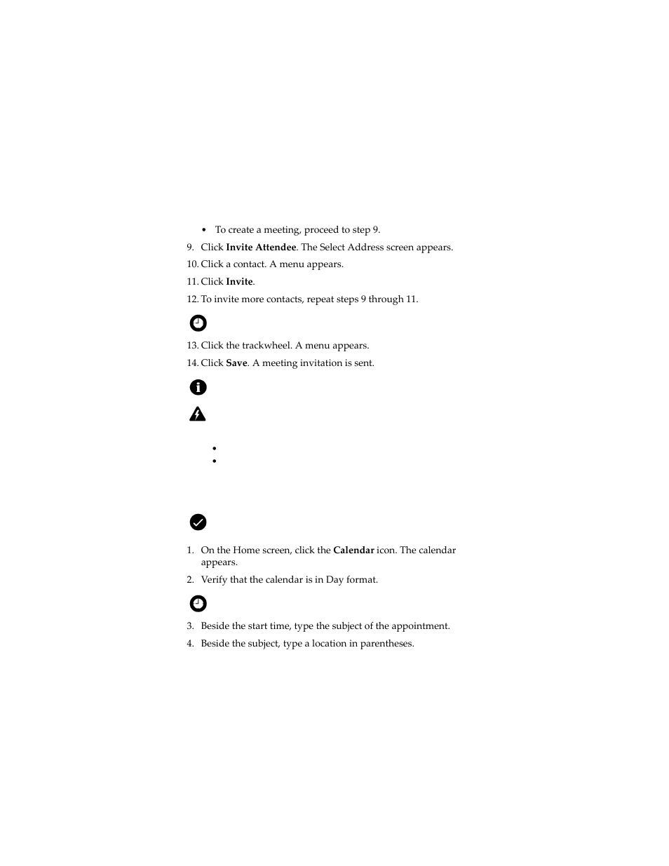 Create an appointment quickly | Blackberry 7230 User Manual | Page 91 / 152