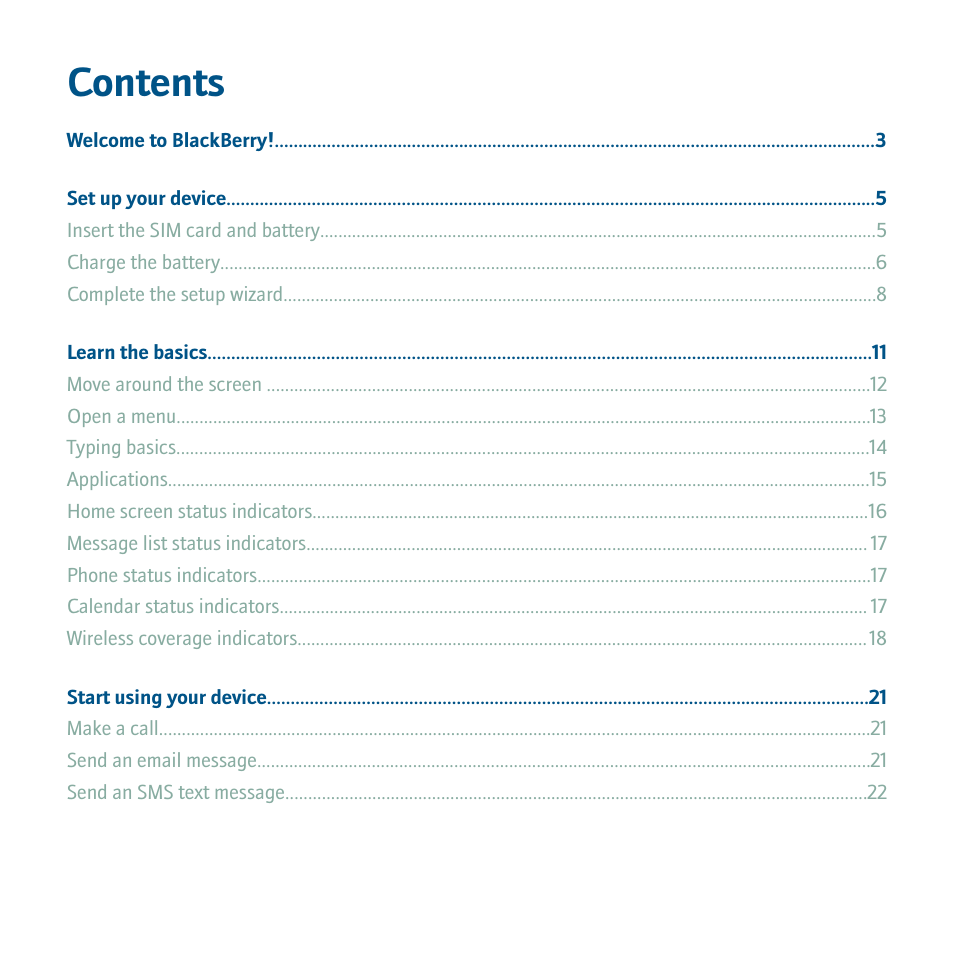 Blackberry 8820 User Manual | Page 3 / 44