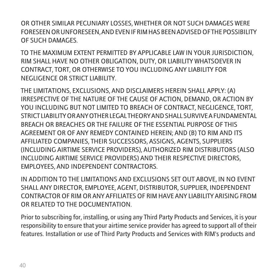 Blackberry 8820 User Manual | Page 42 / 44