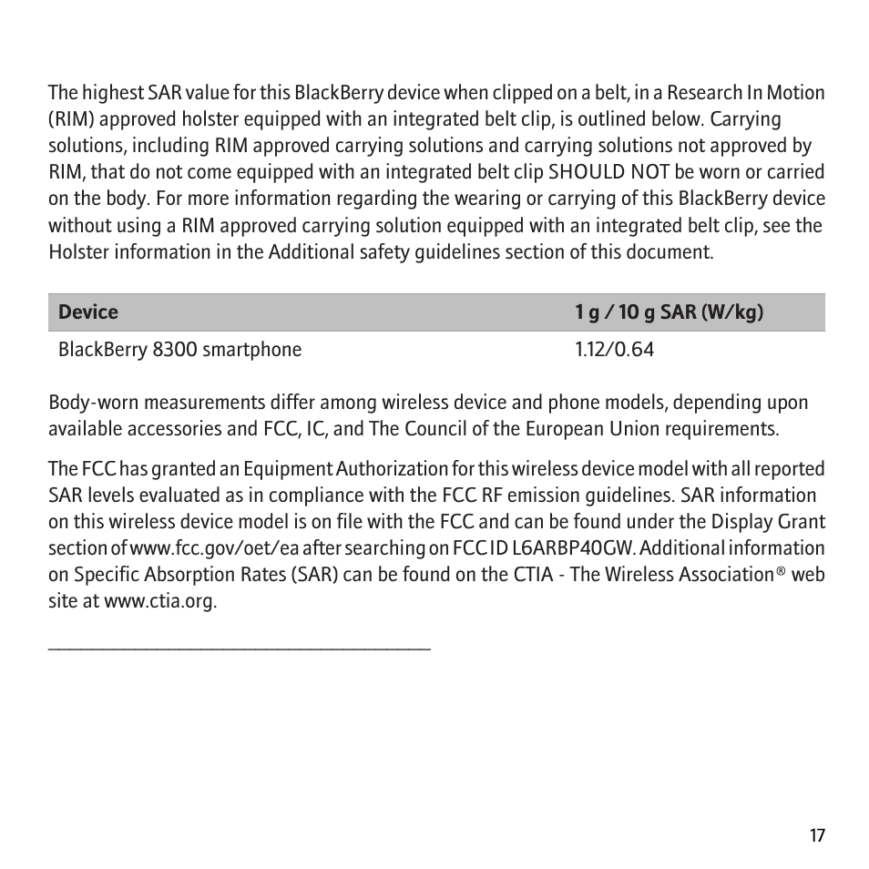Blackberry Curve 8300 User Manual | Page 19 / 29
