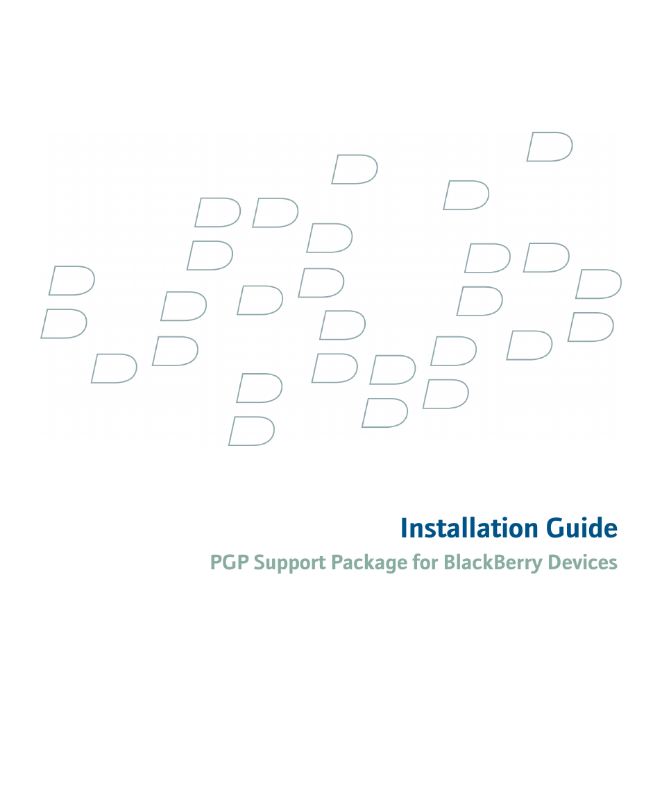 Blackberry Network Device SWD-500612 User Manual | 9 pages