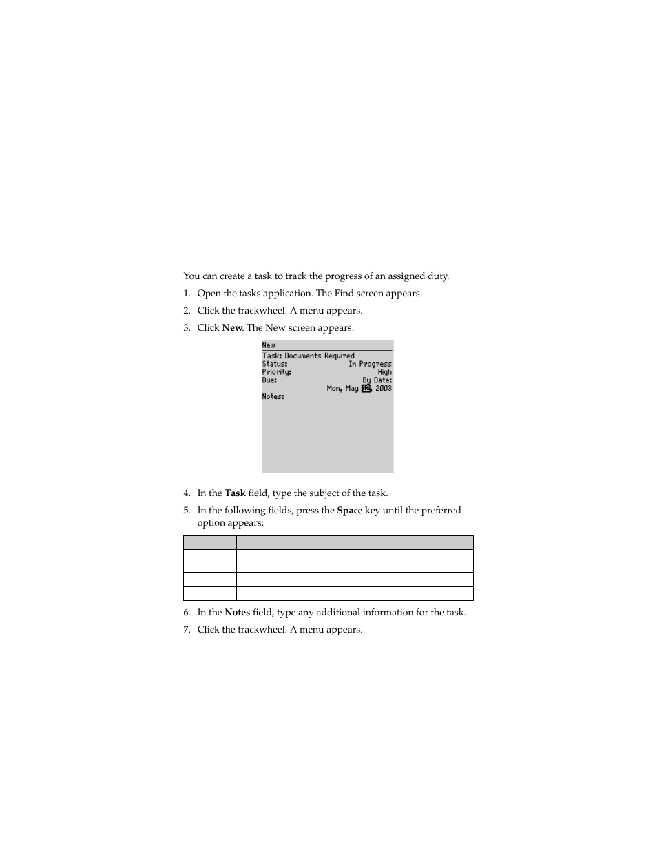 Tasks, Create a task | Blackberry 6280 User Manual | Page 100 / 152