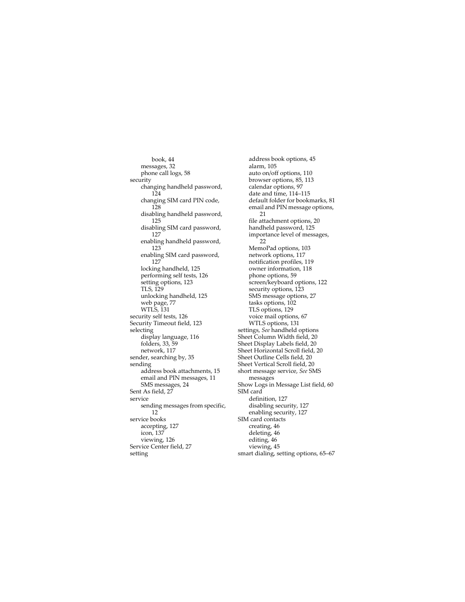Blackberry 6280 User Manual | Page 149 / 152