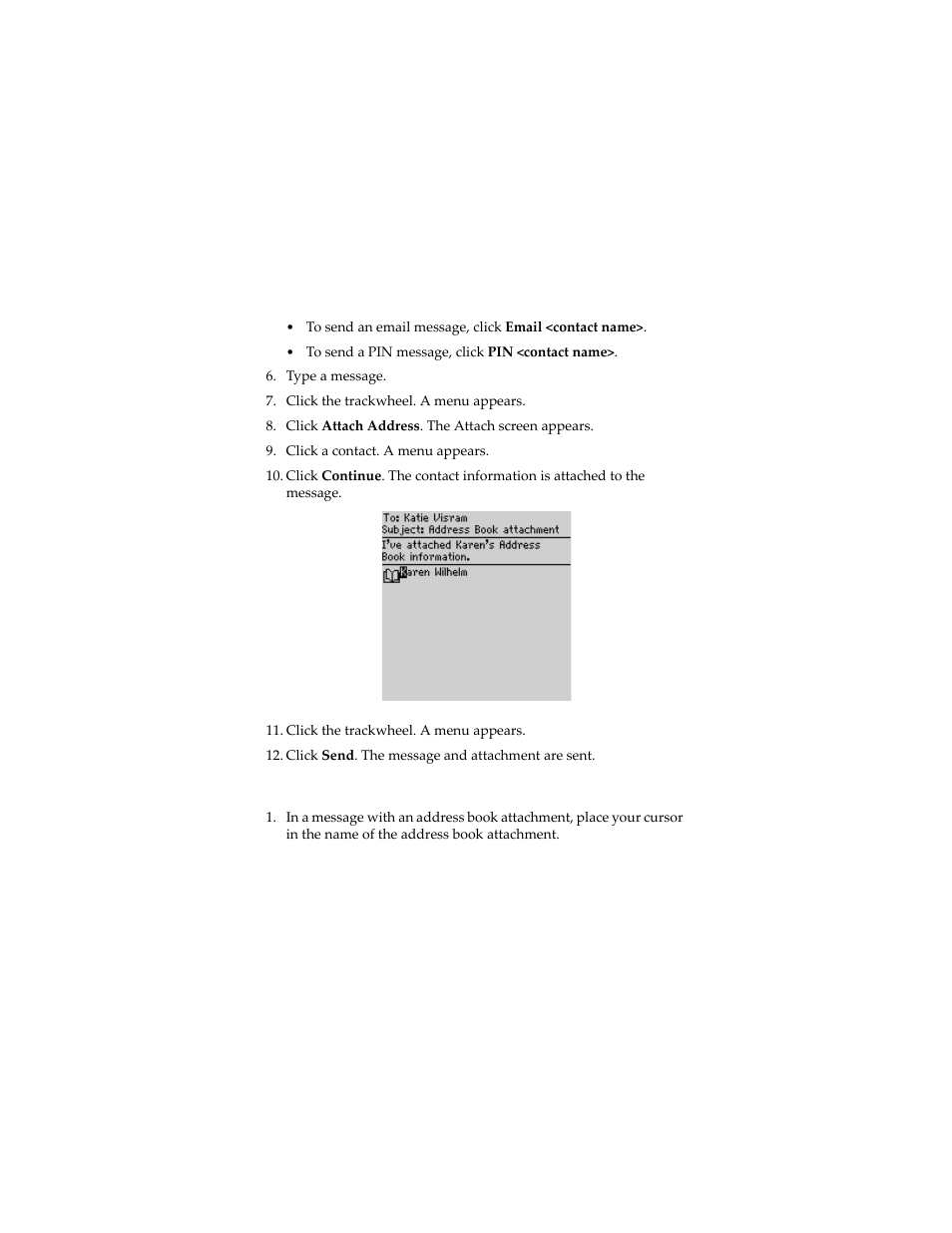 Open an address book attachment | Blackberry 6280 User Manual | Page 16 / 152