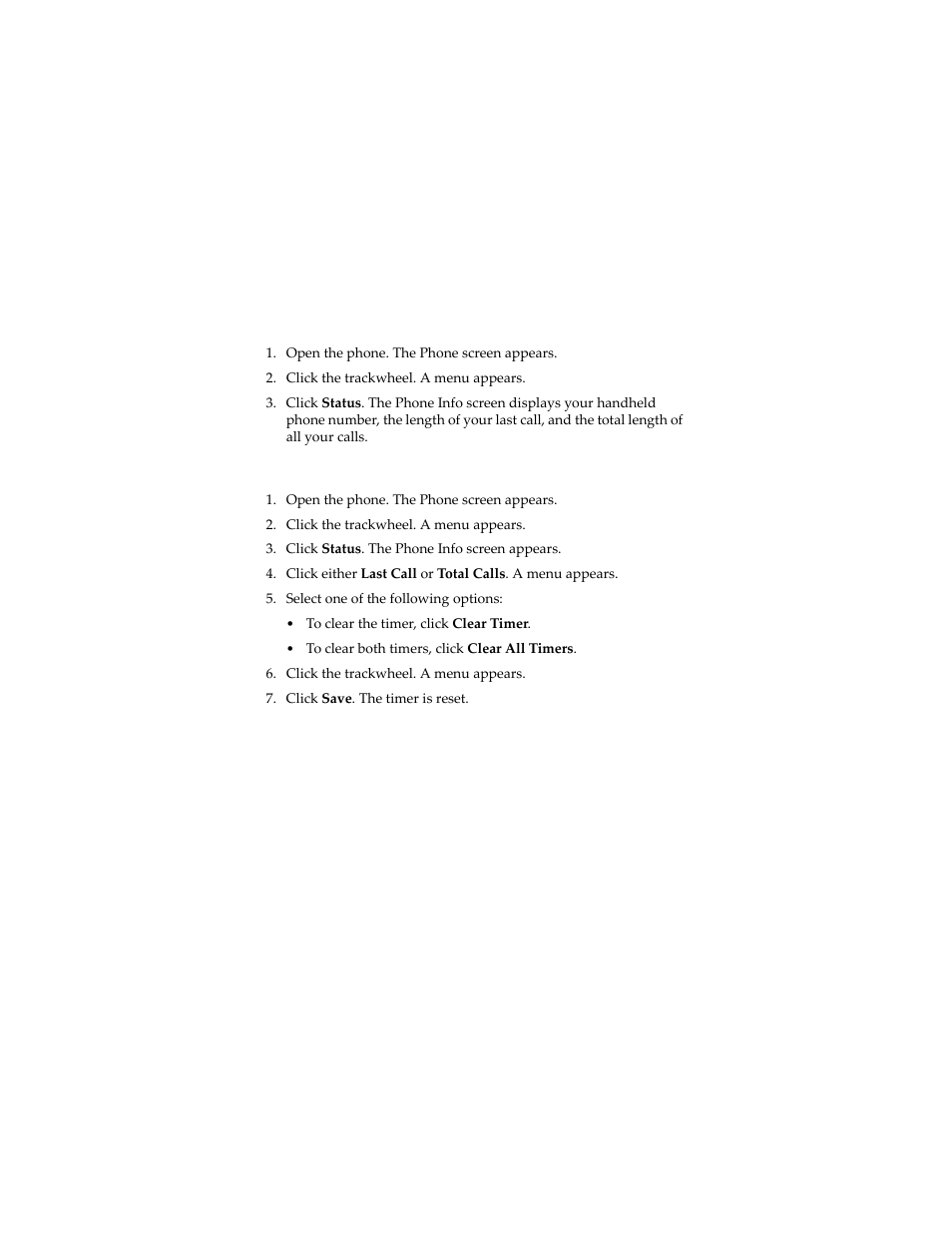 View phone information, Reset call timers | Blackberry 6280 User Manual | Page 69 / 152