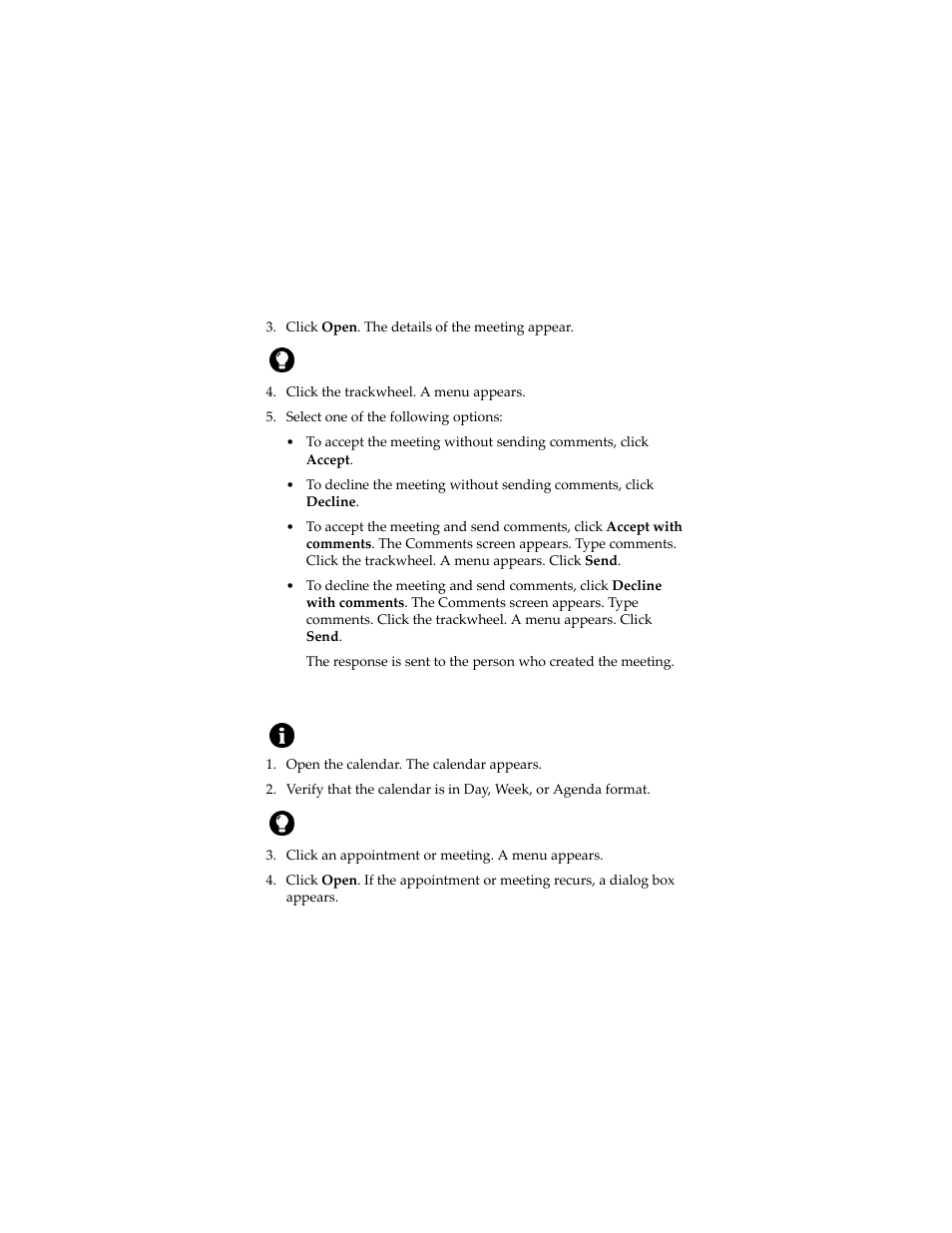 Edit an appointment or meeting | Blackberry 6280 User Manual | Page 95 / 152