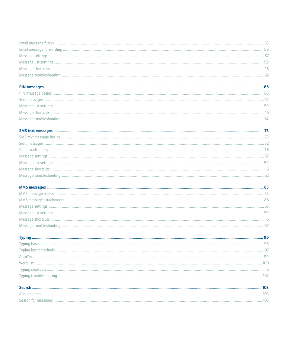 Blackberry 8100 User Manual | Page 5 / 262