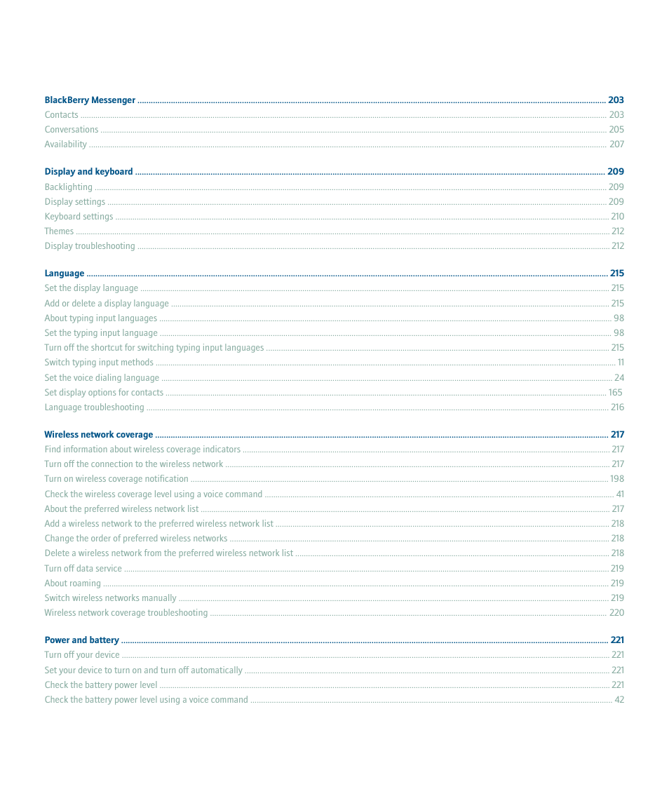 Blackberry 8100 User Manual | Page 9 / 262