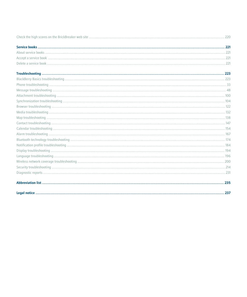 Blackberry 8707 Series User Manual | Page 10 / 240