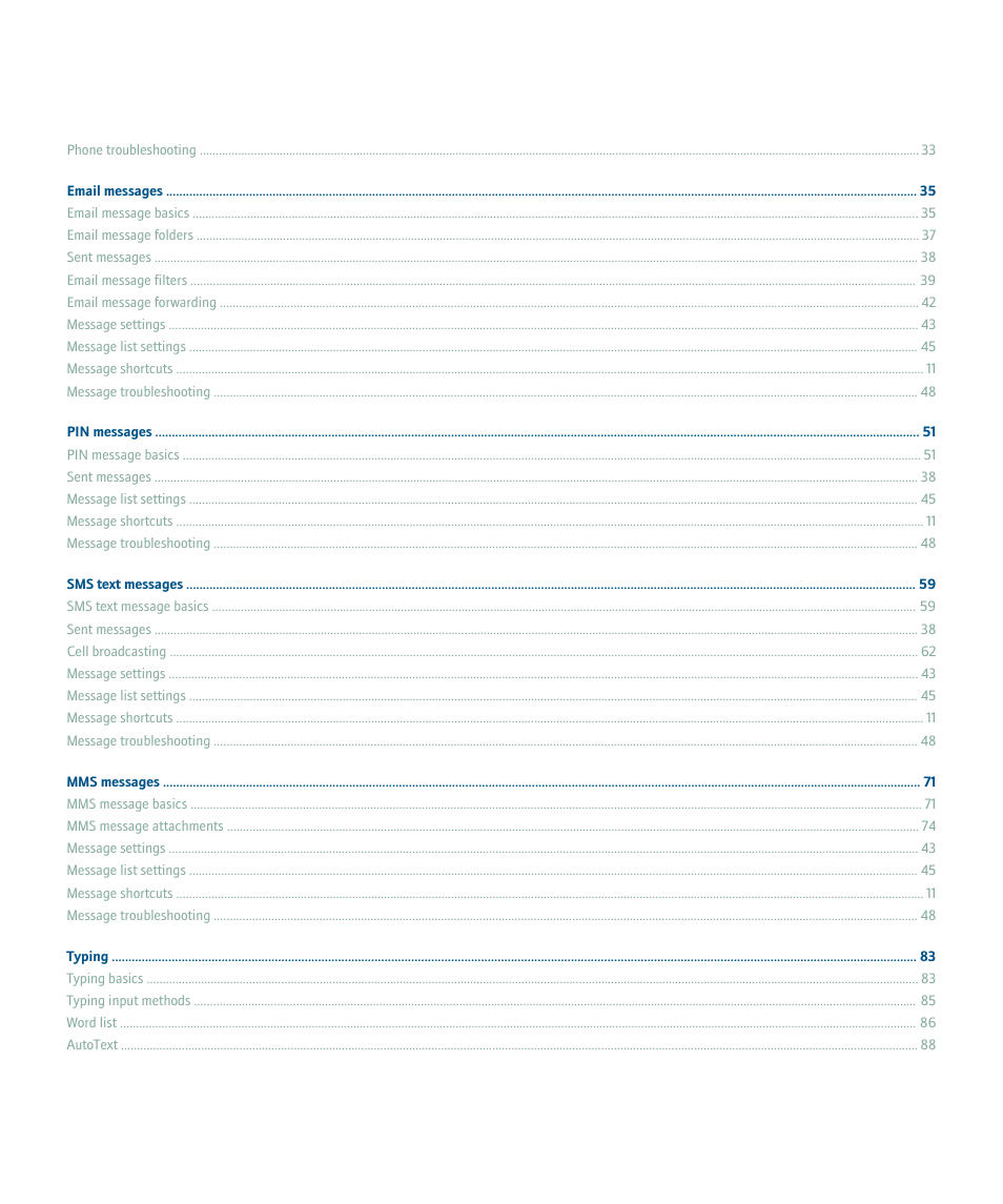 Blackberry 8707 Series User Manual | Page 4 / 240