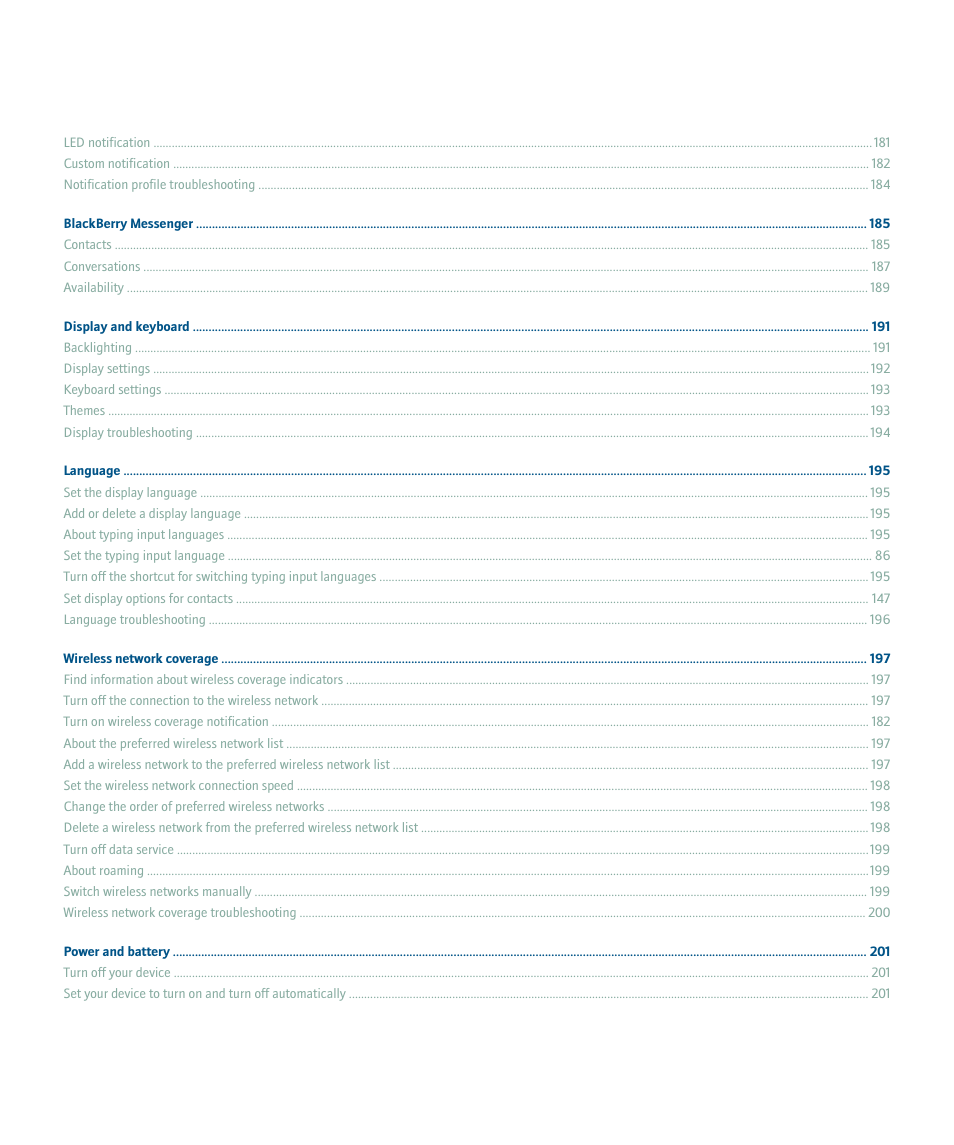 Blackberry 8707 Series User Manual | Page 8 / 240