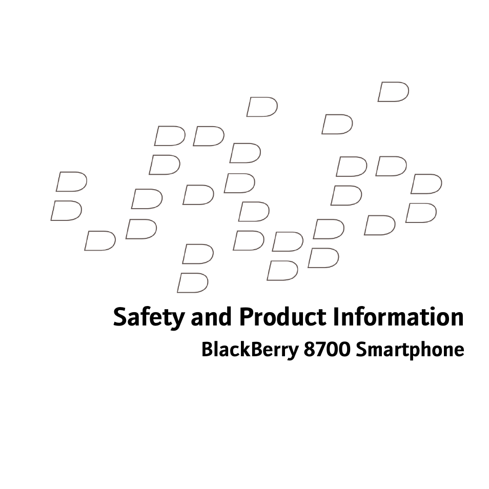 Blackberry 8700 User Manual | 29 pages