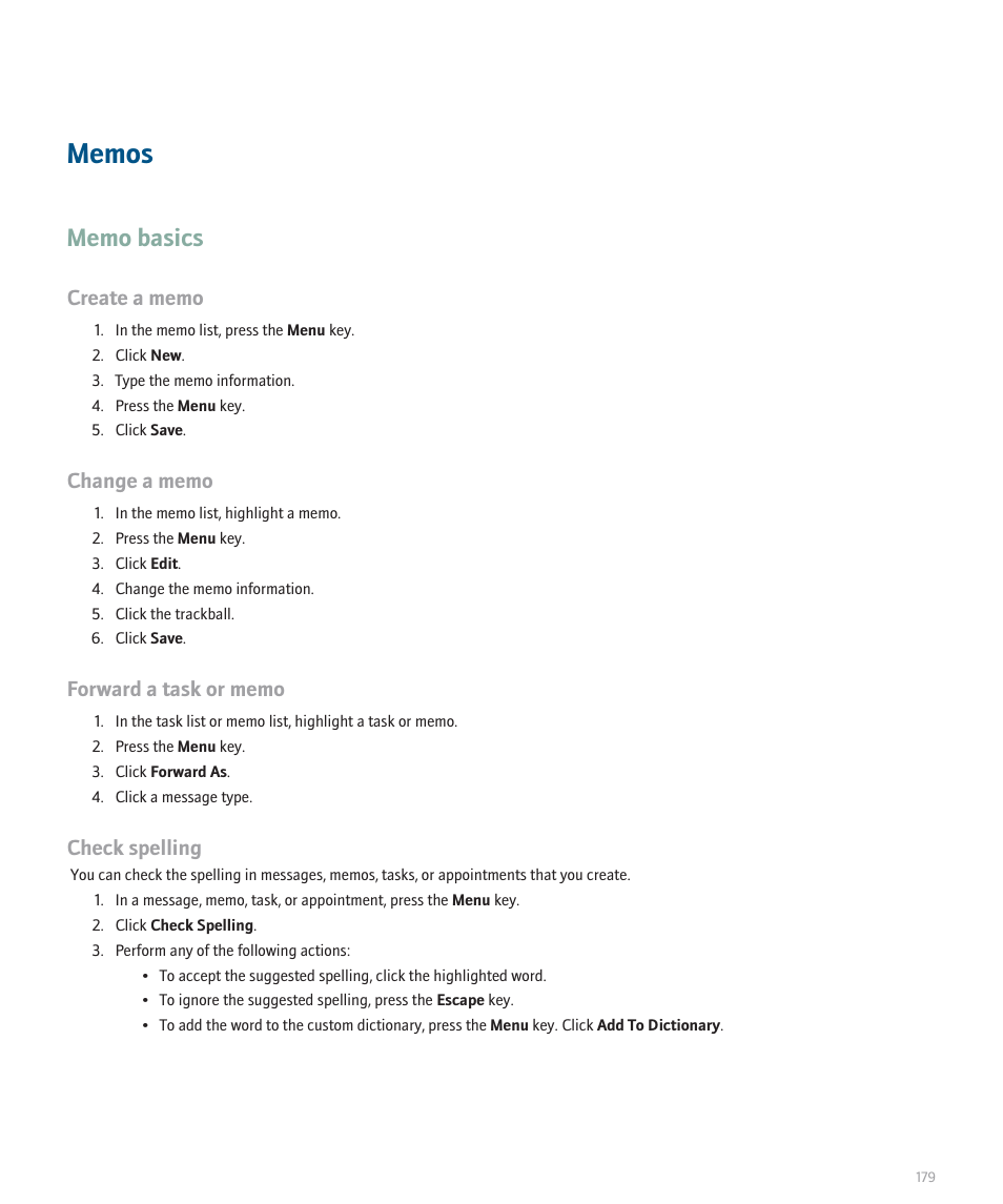 Check spelling | Blackberry Global 8830 User Manual | Page 181 / 262