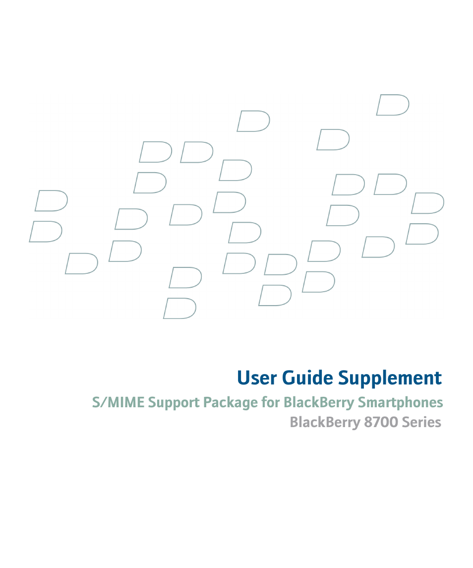 Blackberry 8700 Series User Manual | 25 pages