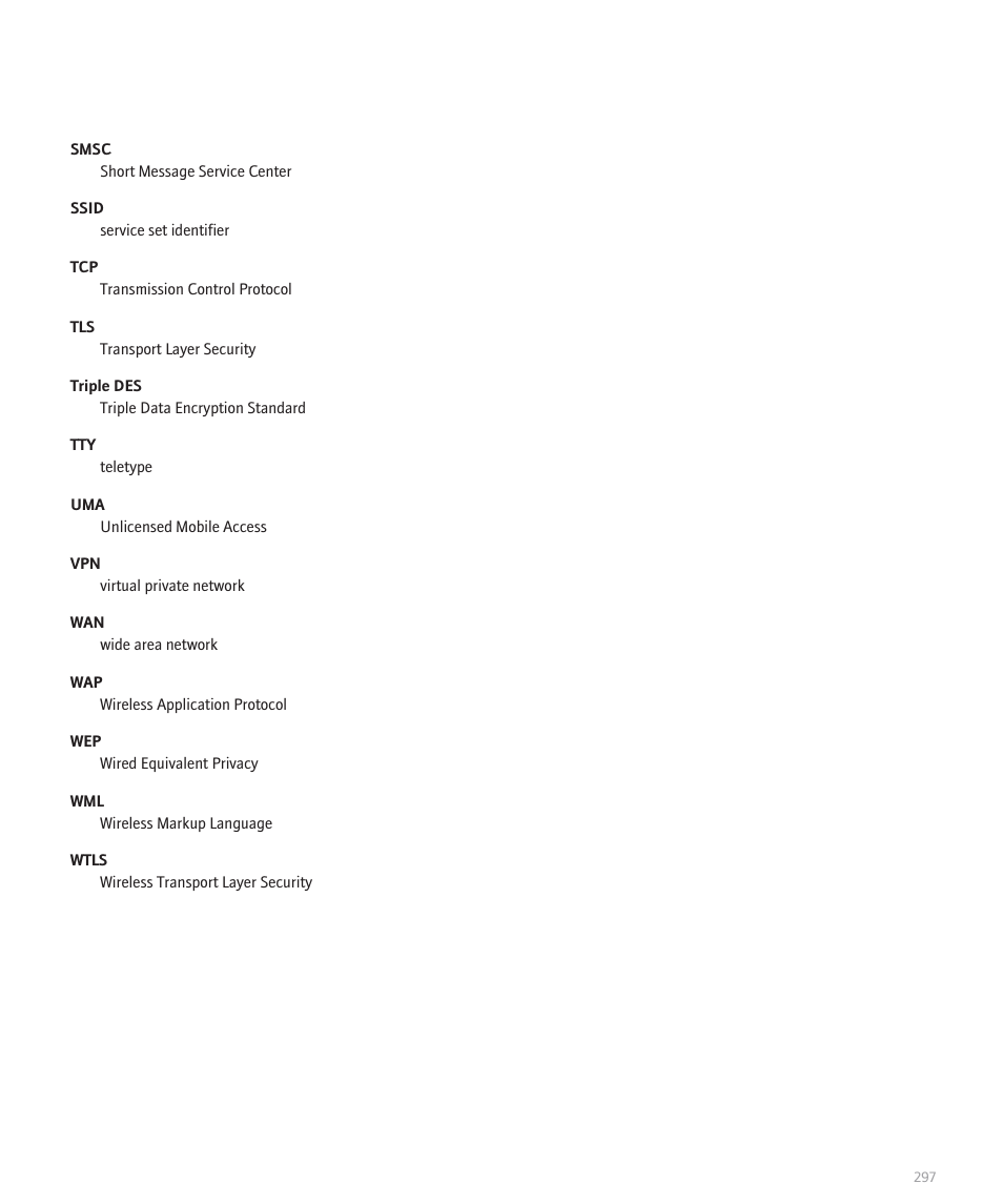 Blackberry 8120 User Manual | Page 299 / 302