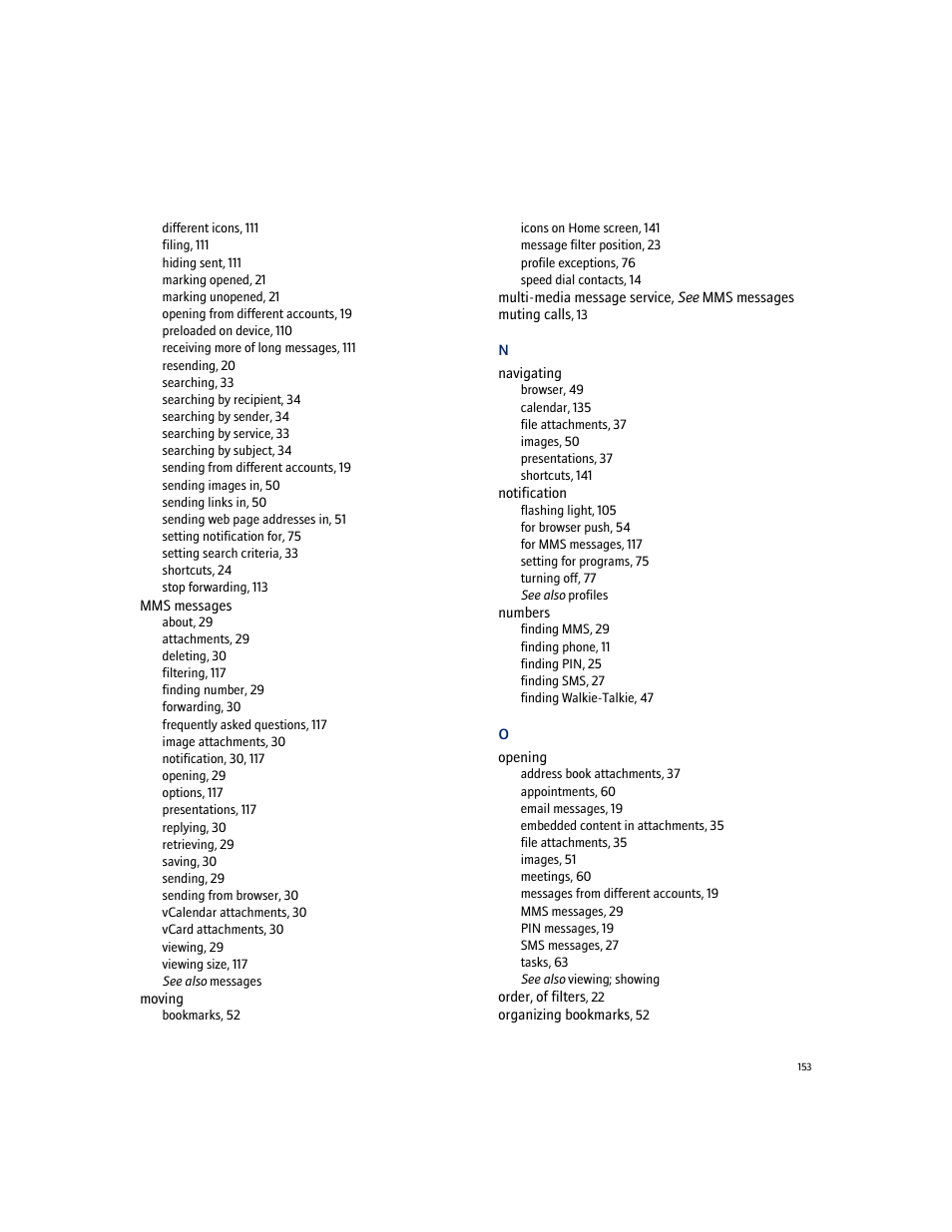 Blackberry 7100I User Manual | Page 153 / 160