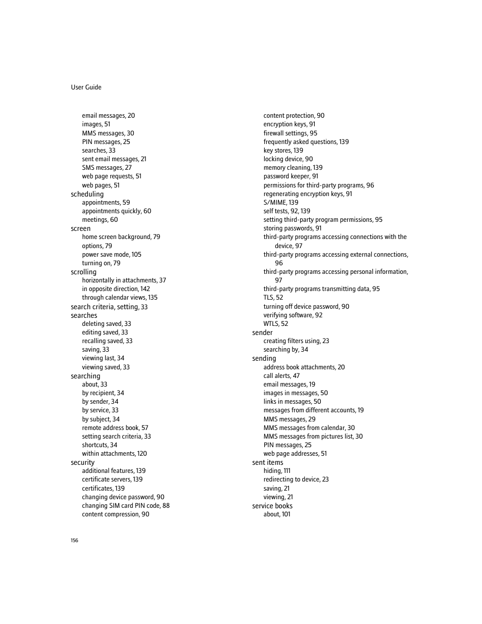 Blackberry 7100I User Manual | Page 156 / 160