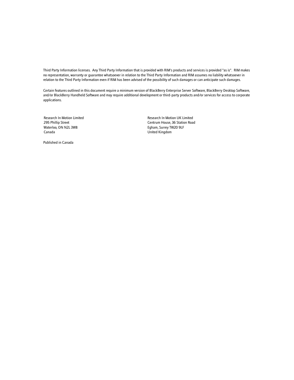 Blackberry 7100I User Manual | Page 3 / 160