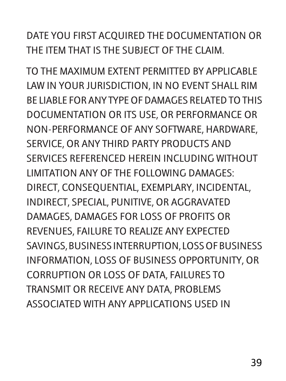 Blackberry RBB10BW User Manual | Page 41 / 46