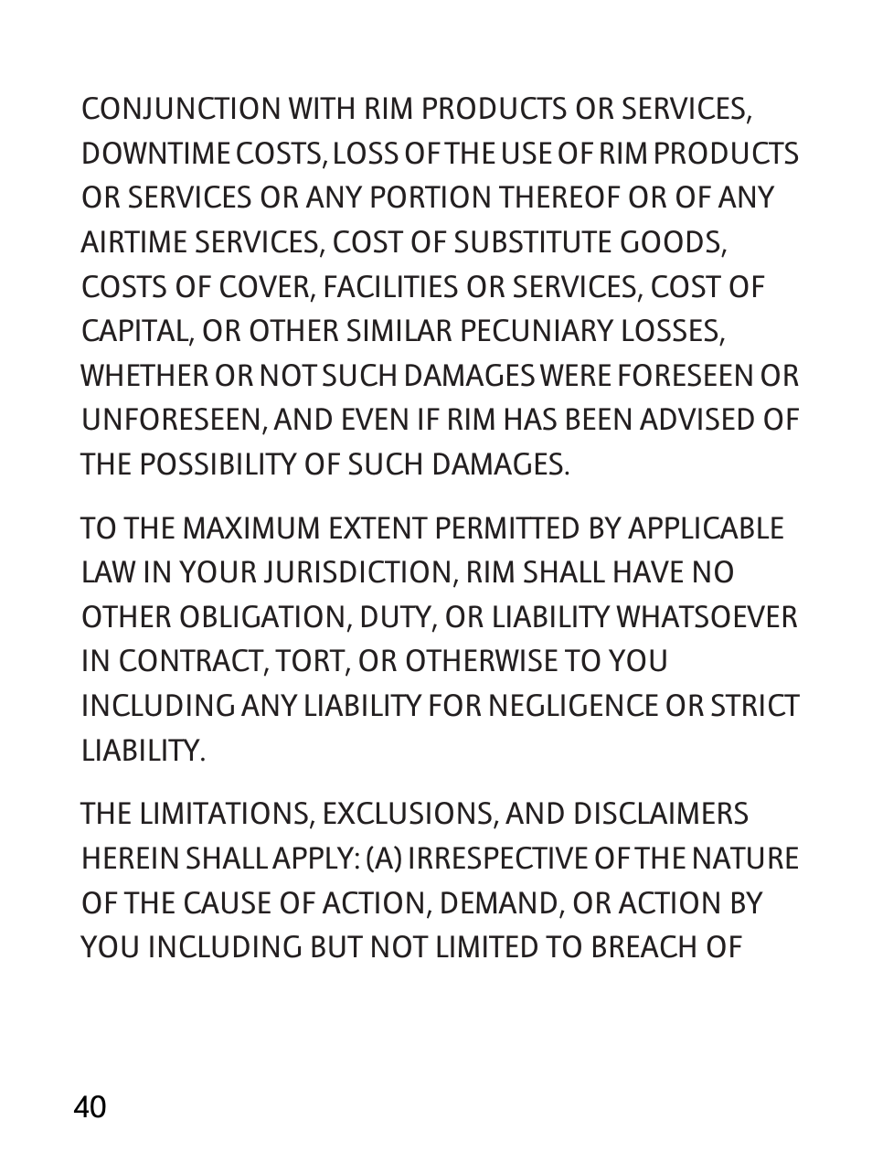 Blackberry RBB10BW User Manual | Page 42 / 46