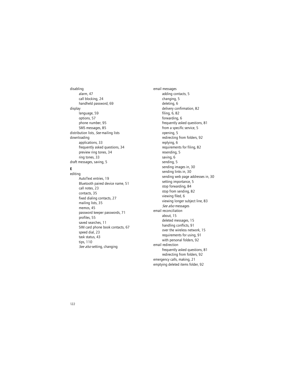 Blackberry 7290 User Manual | Page 122 / 132