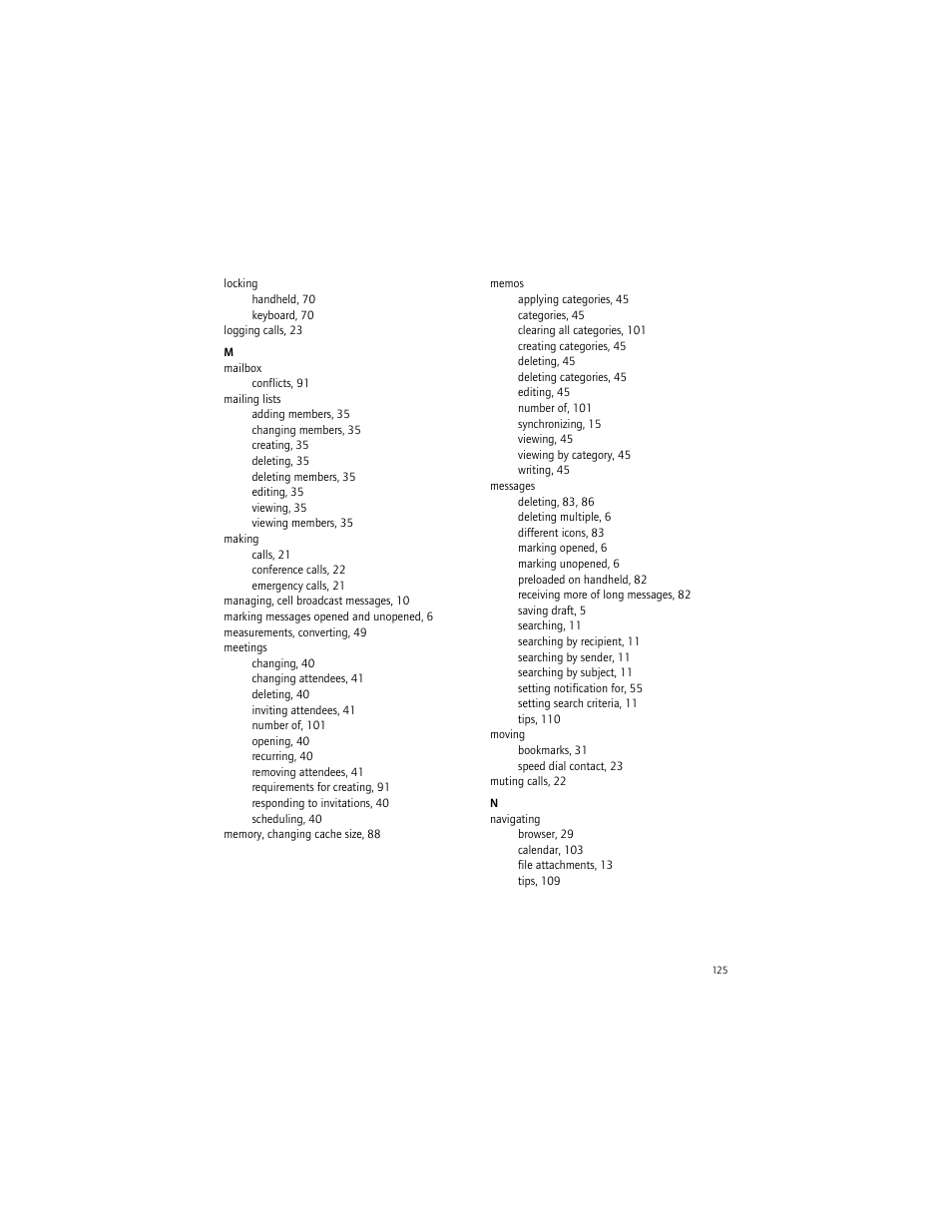 Blackberry 7290 User Manual | Page 125 / 132