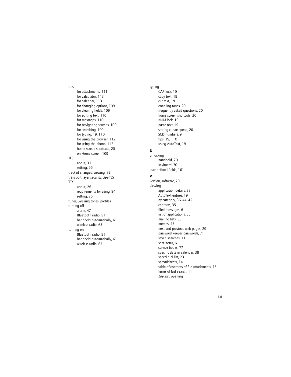 Blackberry 7290 User Manual | Page 131 / 132