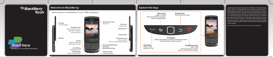 Blackberry Torch 9800 User Manual | 6 pages
