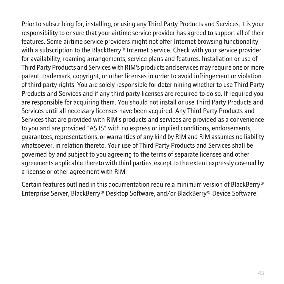 Blackberry CURVE 8350I User Manual | Page 45 / 46