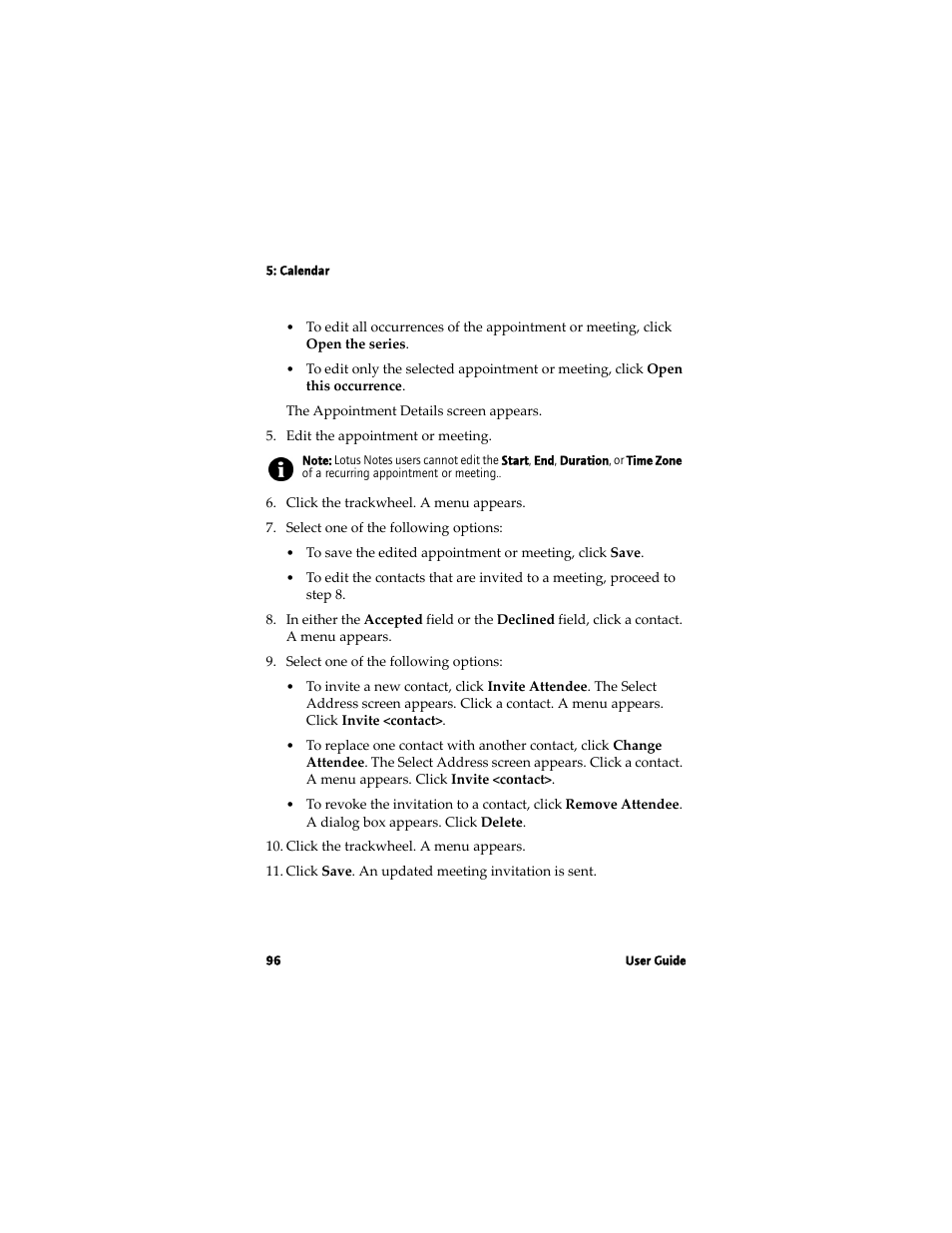 Blackberry 7780 User Manual | Page 96 / 154