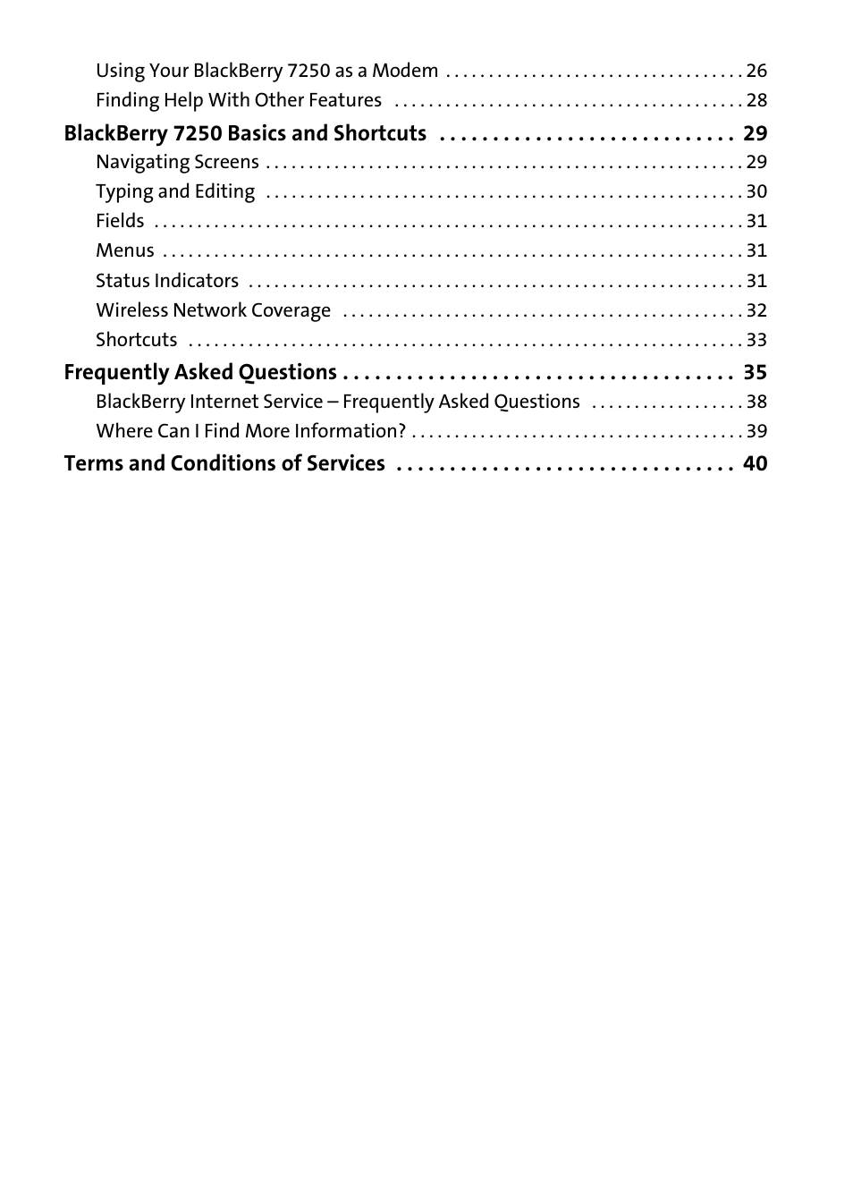 Blackberry 7250 User Manual | Page 5 / 57