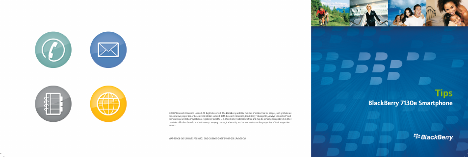 Blackberry 7130e User Manual | 4 pages