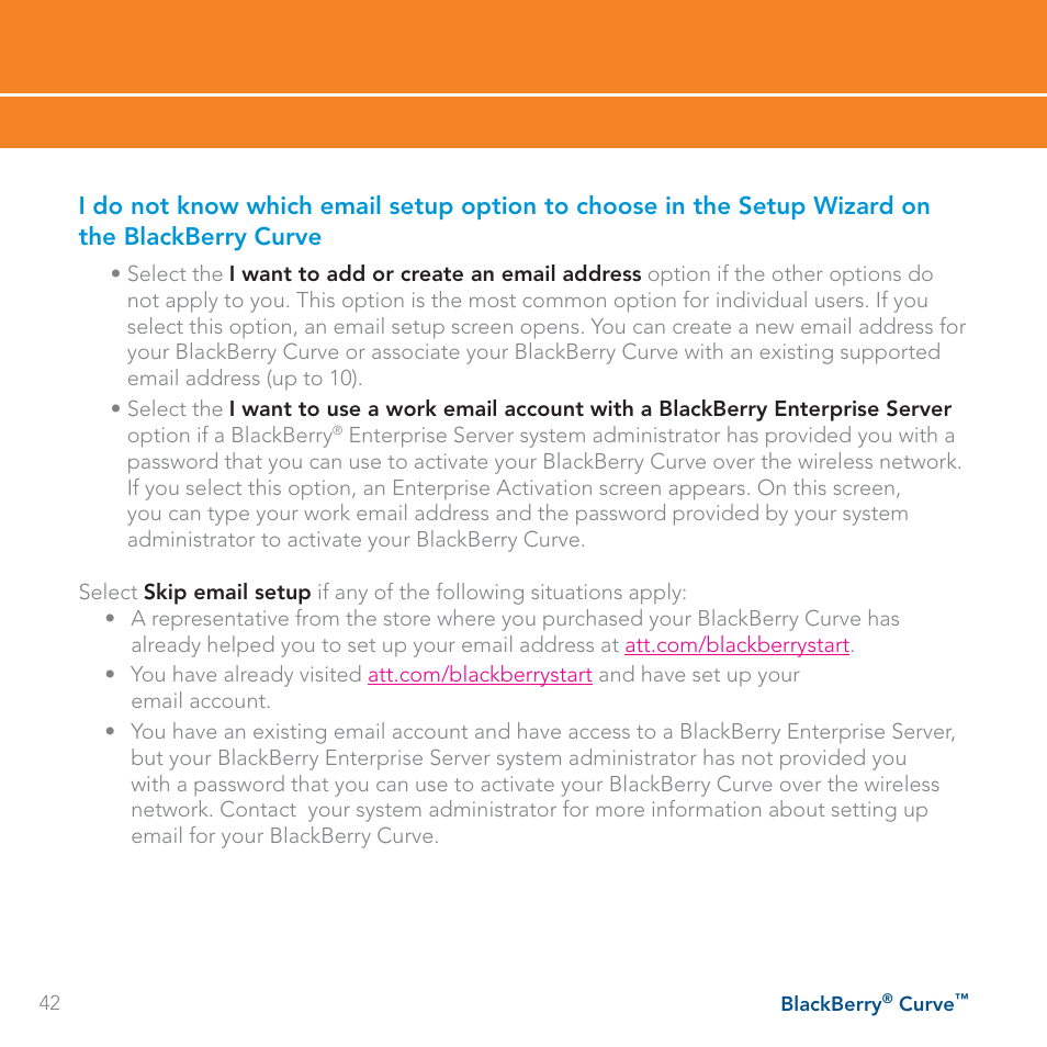 Blackberry Curve User Manual | Page 42 / 54