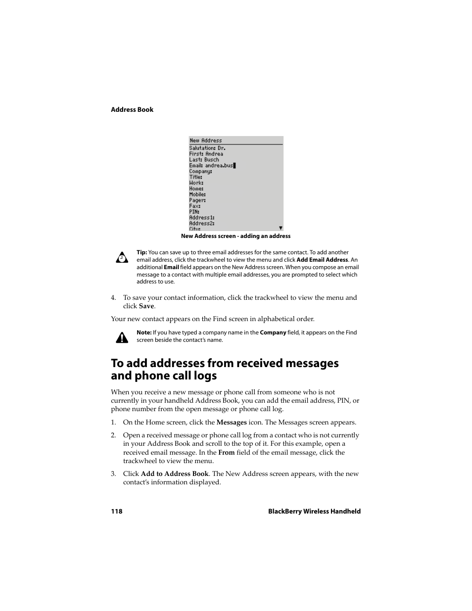 Blackberry 6710 User Manual | Page 118 / 309