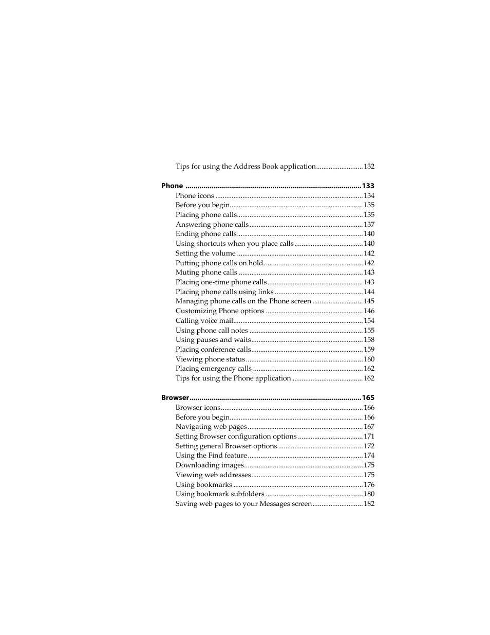 Blackberry 6710 User Manual | Page 5 / 309