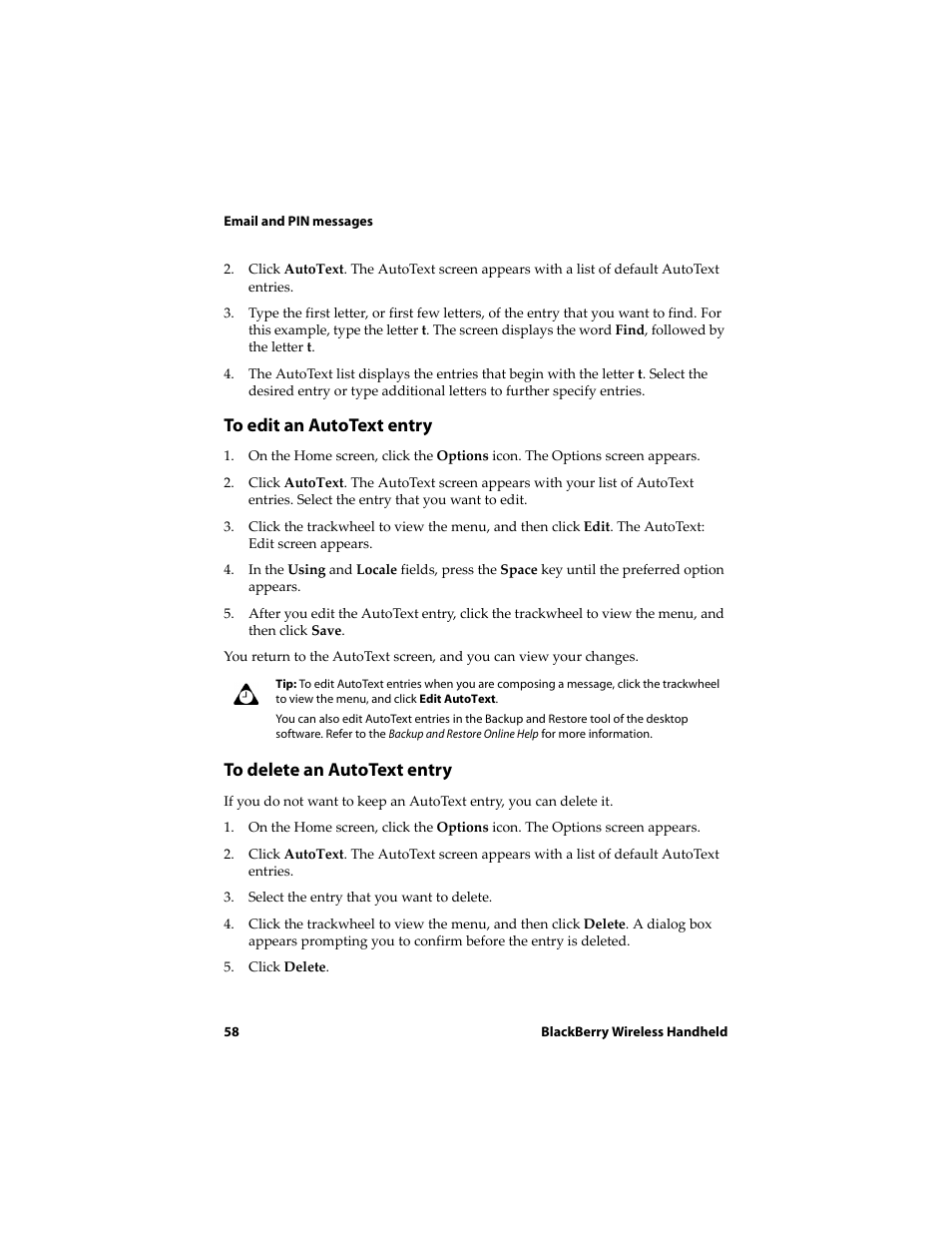 Blackberry 6710 User Manual | Page 58 / 309