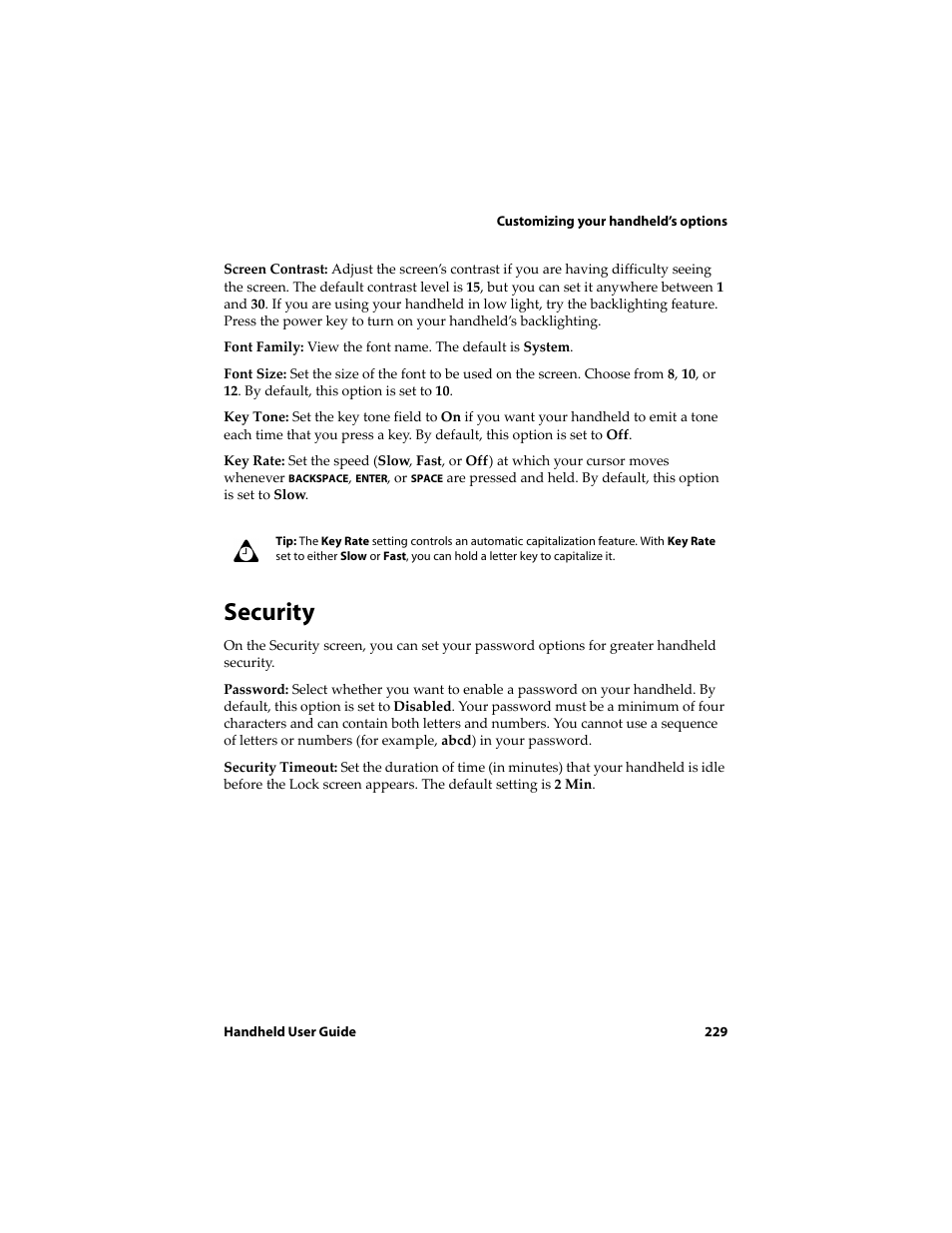 Security | Blackberry 6720 User Manual | Page 229 / 277