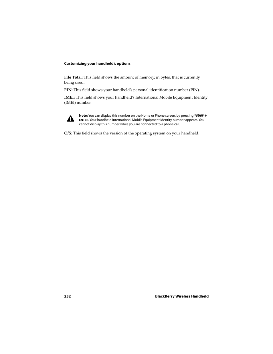 Blackberry 6720 User Manual | Page 232 / 277