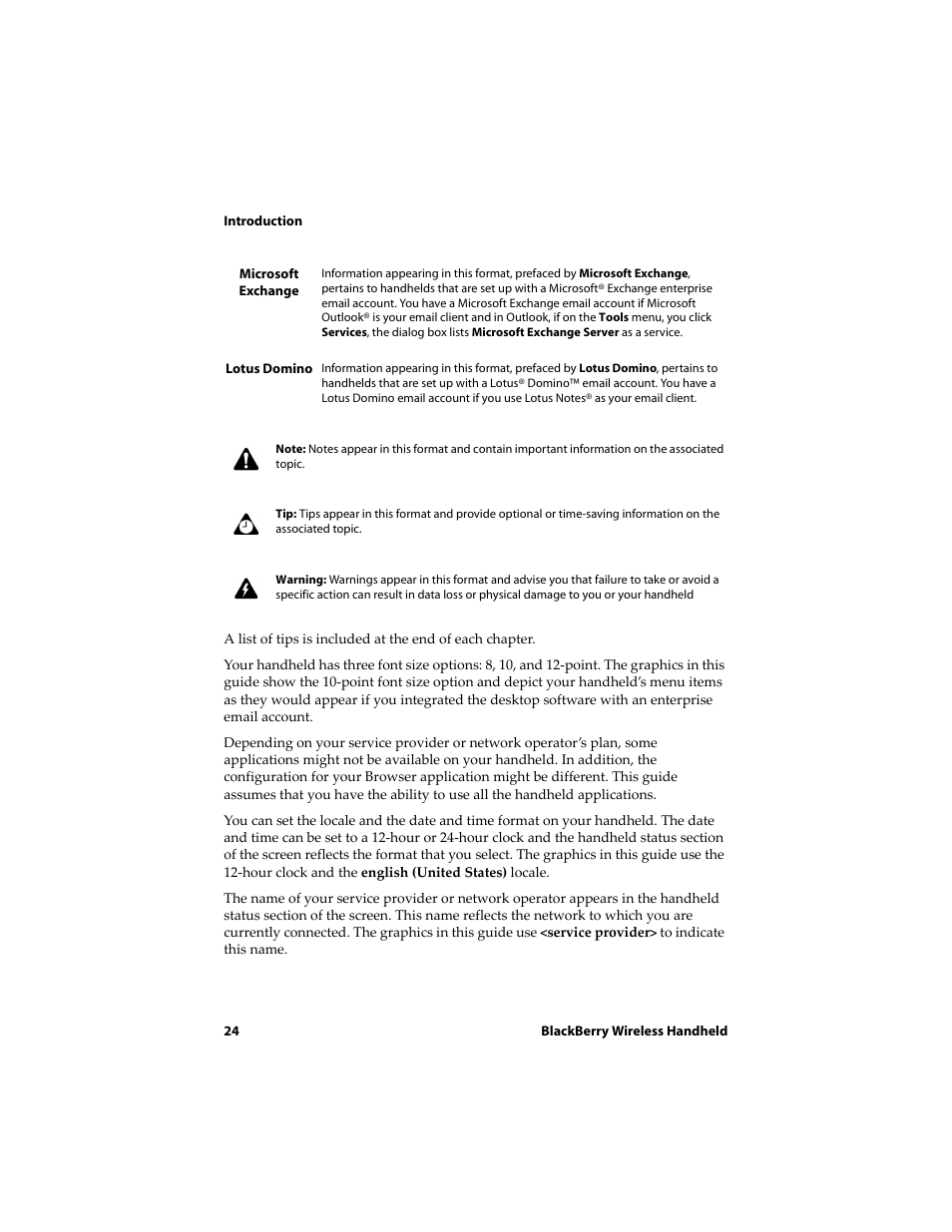 Blackberry 6720 User Manual | Page 24 / 277