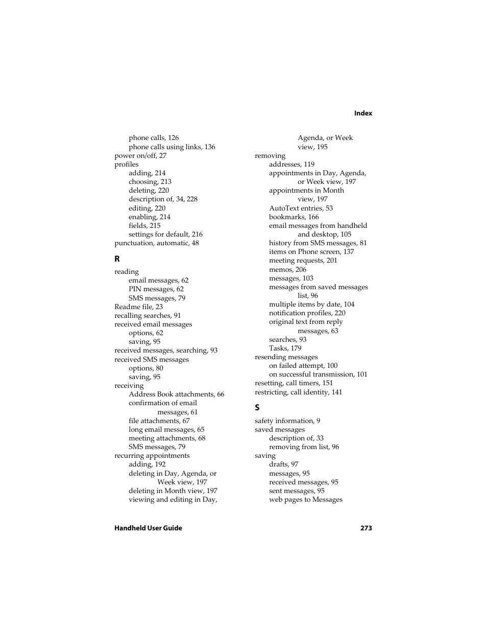 Blackberry 6720 User Manual | Page 273 / 277