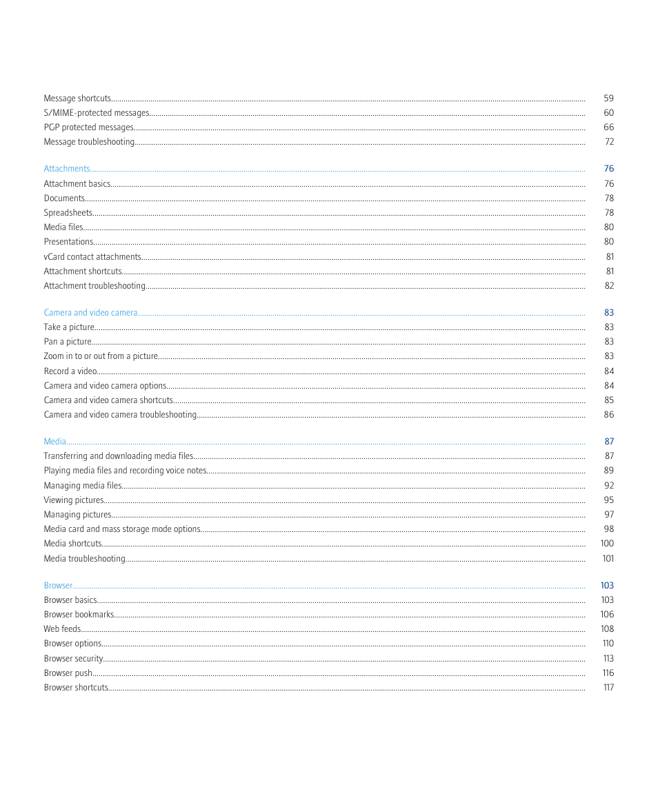 Blackberry Curve 8520 User Manual | Page 4 / 278