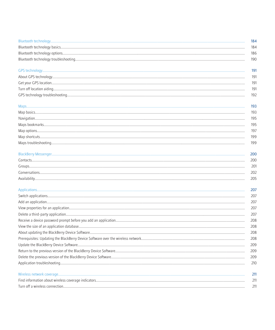 Blackberry Curve 8520 User Manual | Page 7 / 278