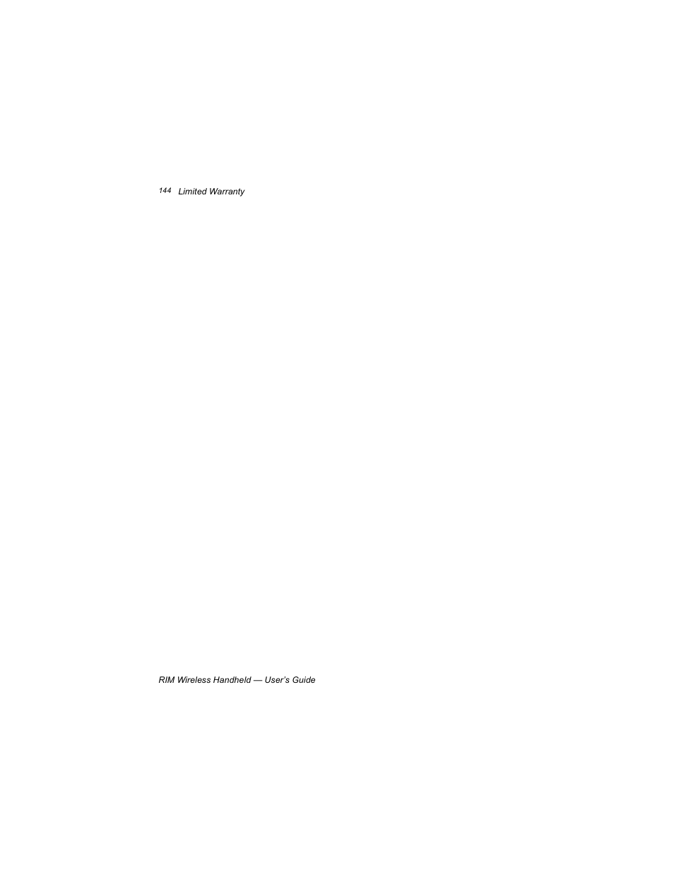Blackberry RIM 950 User Manual | Page 144 / 153