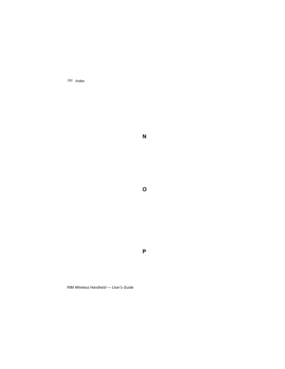 Blackberry RIM 950 User Manual | Page 150 / 153