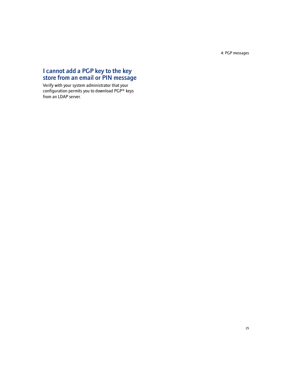 Blackberry PGP User Manual | Page 25 / 30