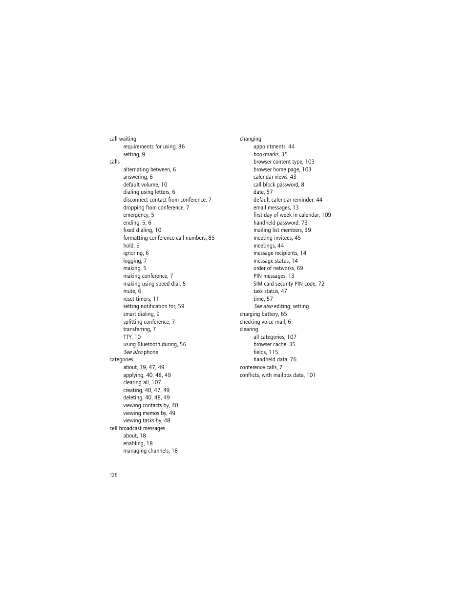 Blackberry BlackBerry User Manual | Page 126 / 140