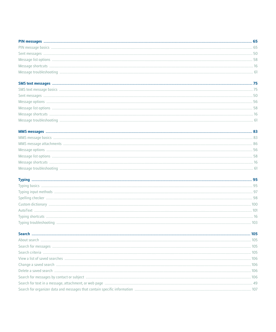 Blackberry Pearl 8130 User Manual | Page 5 / 270
