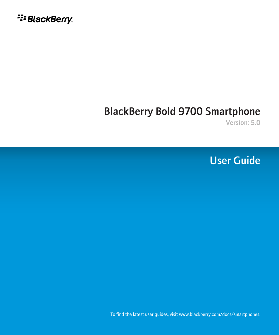 Blackberry Bold 9700 User Manual | 332 pages