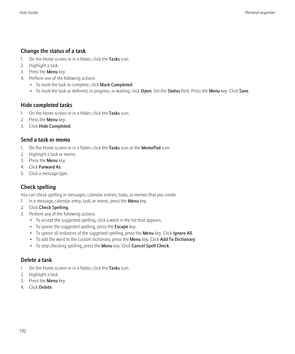 Blackberry Bold 9700 User Manual | Page 172 / 332